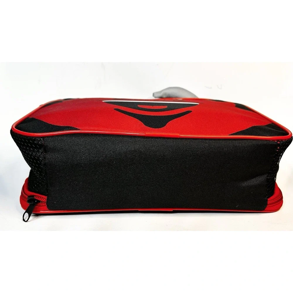 NEW JERSEY DEVILS/Insulated Zipper Lunch Bag w/Horns & handle Red &Black/11x9x3